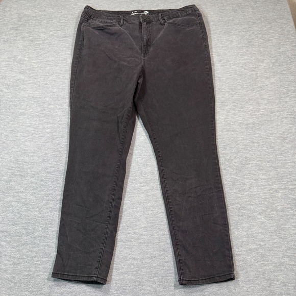 Seven7 Jeans Womens 16 Black High Rise Skinny Five Pockets Styling - Picture 1 of 8